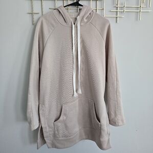 Cream Hoodie Dress